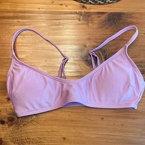 Light shimmery purple bikini top